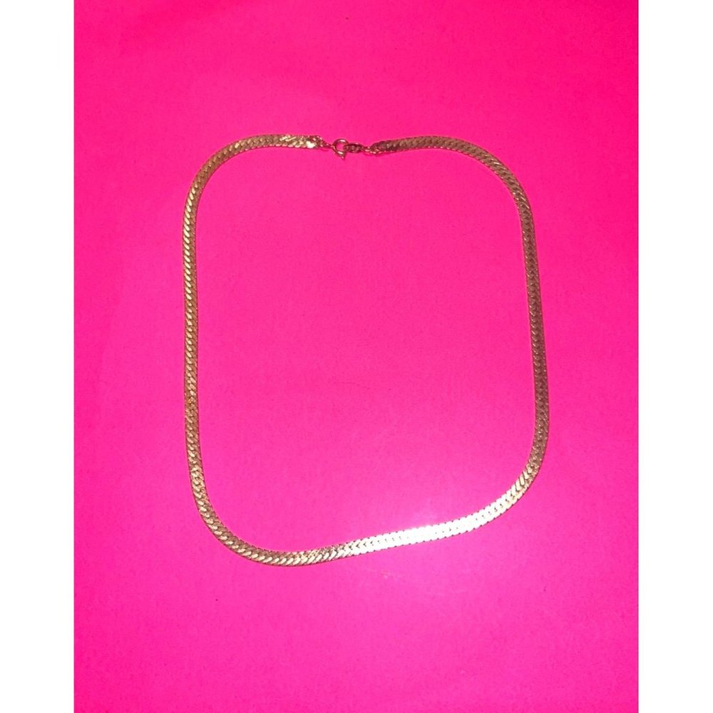 Vintage Thick Gold Tone Trifari Chain Necklace Heavy & Beautiful Jewelry